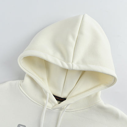 Louis Vuitton Monogram Badge & Smiley Patch Hoodie – Cream