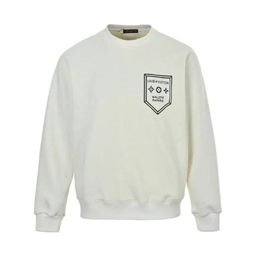 Louis Vuitton Mallete Shield Badge Sweatshirt – Cream