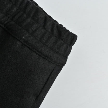 Louis Vuitton Micro Logo Wide-Leg Track Pants — Black