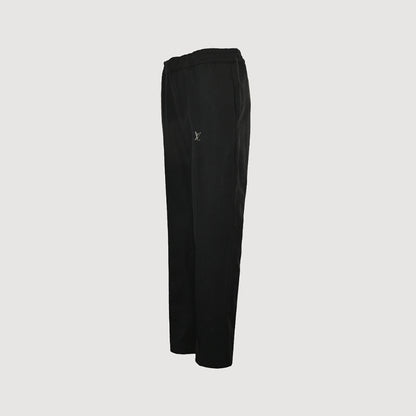 Louis Vuitton Micro Logo Wide-Leg Track Pants — Black