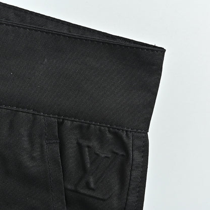 Louis Vuitton Wide-Leg Tailored Trousers — Black