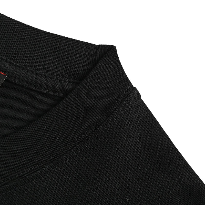 Gucci Black Dual Brand Spray Paint Oversized Wordmark Heavyweight Tee