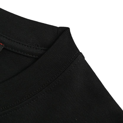 Gucci Black Dual Brand Spray Paint Oversized Wordmark Heavyweight Tee