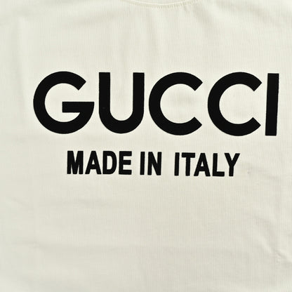 Gucci Off-White Oversized Wordmark Made In Italy Heavyweight Tee