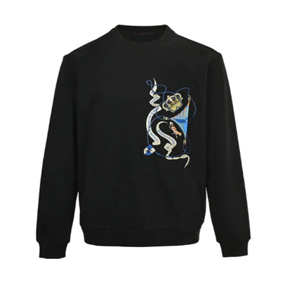 Louis Vuitton Jewel Collage Chest Graphic Sweatshirt – Black