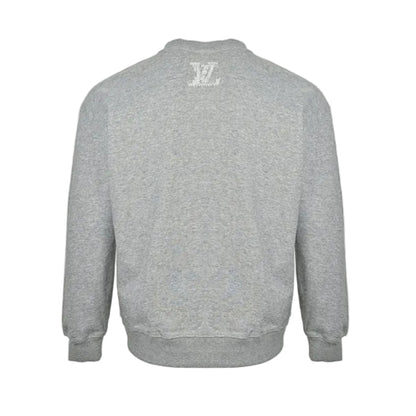Louis Vuitton Marque Deposee Archive Text Crewneck – Heather Grey