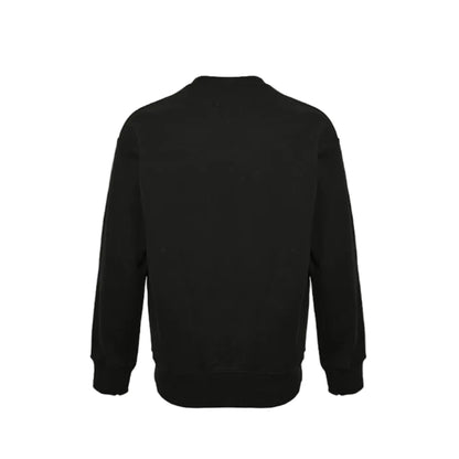 Gucci Black Heavyweight Cotton Crewneck Sweatshirt with Bubble Letter Wordmark