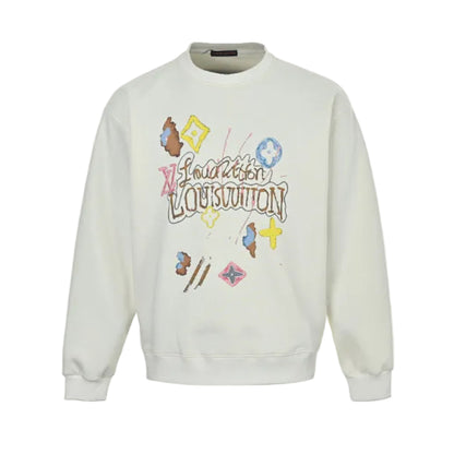 Louis Vuitton Graffiti Monogram Sweatshirt – Cream