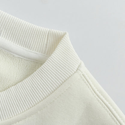 Louis Vuitton  Leather Label Minimal Sweatshirt – Cream
