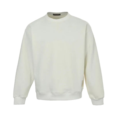 Louis Vuitton  Leather Label Minimal Sweatshirt – Cream