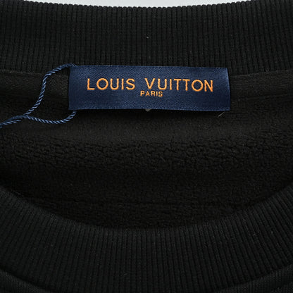 Louis Vuitton Leather Label Minimal Sweatshirt – Black