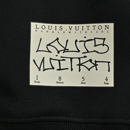 Louis Vuitton Leather Label Minimal Sweatshirt – Black