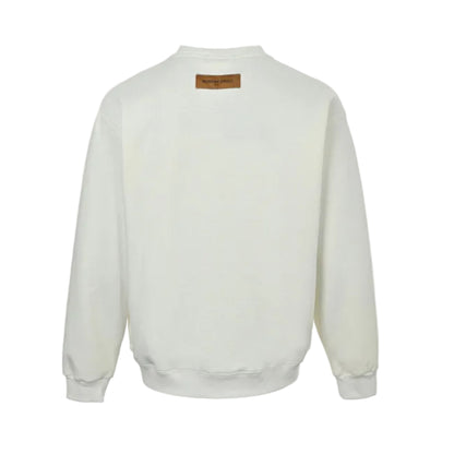 Louis Vuitton Snow School Badge Collage Sweatshirt – Cream