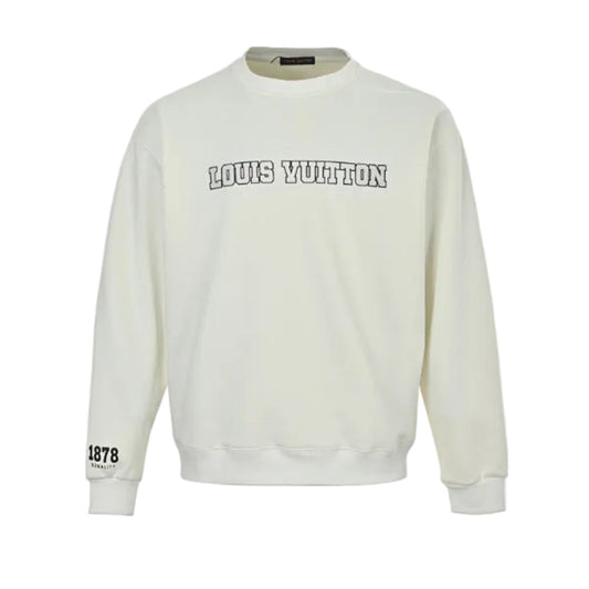Louis Vuitton  Collegiate Arch Logo Sweatshirt – Cream