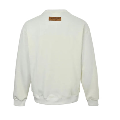 Louis Vuitton  Collegiate Arch Logo Sweatshirt – Cream