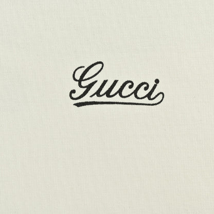 Gucci Off-White All-Over Script Logo Print Heavyweight Tee
