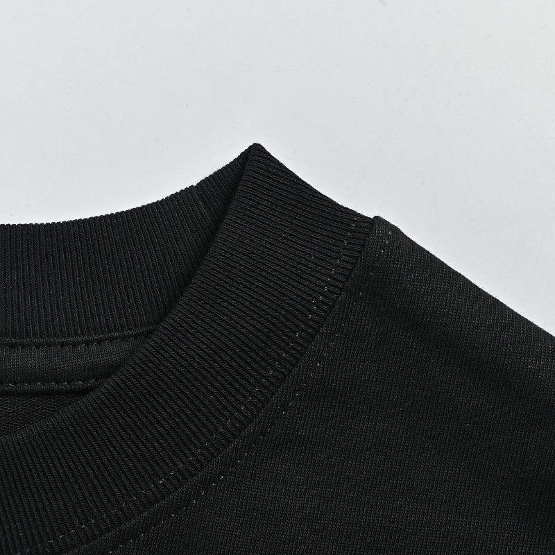 Gucci Black Tonal Heritage Label Graphic Tee