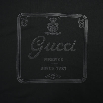 Gucci Black Tonal Heritage Label Graphic Tee