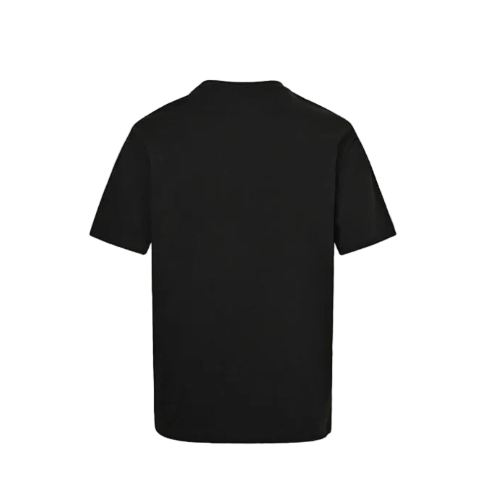 Gucci Black GG Monogram Frame Striped Cat Crayon Graphic Tee