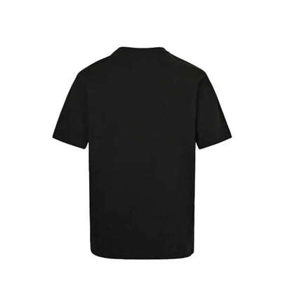 Gucci Black GG Monogram Frame Striped Cat Crayon Graphic Tee