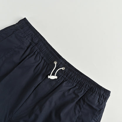 Gucci Navy Wide-Leg Nylon Trousers with Drawstring Waist