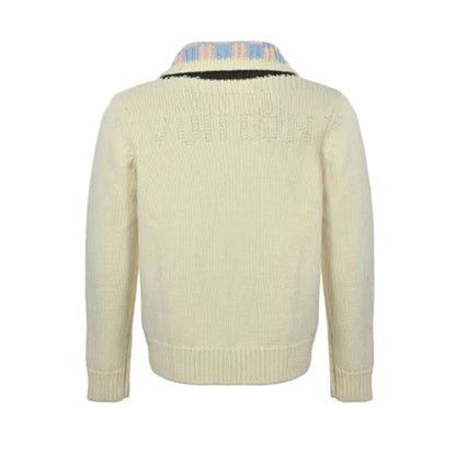Louis Vuitton  Pearl Zip Knit Cardigan – Cream