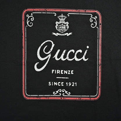 Gucci Black Heritage Label Graphic Tee