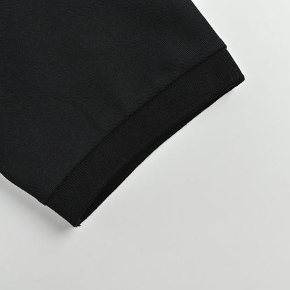 Gucci Black Tonal Crown Embroidered Piqué Polo
