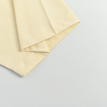 Gucci Butter Yellow Black Kitten Bow Brushstroke Graphic Tee
