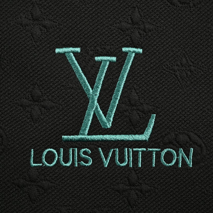 Louis Vuitton Mint Logo Fleece Shorts — Black