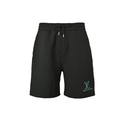 Louis Vuitton Mint Logo Fleece Shorts — Black
