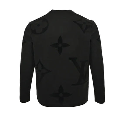 Louis Vuitton Giant Monogram Tonal Jacquard Knit Top – Black