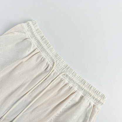 Louis Vuitton Lightweight Drawstring Shorts — Ecru