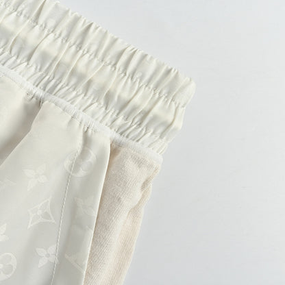 Louis Vuitton Lightweight Drawstring Shorts — Ecru