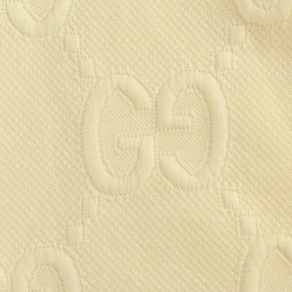 Gucci Cream Tone-on-Tone Jacquard Jogger Pants with Tri-Stripe Detail