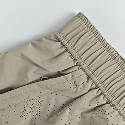 Louis Vuitton Monogram Tonal Print Shorts — Khaki