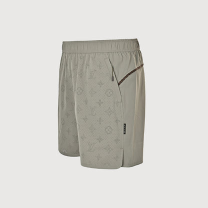 Louis Vuitton Monogram Tonal Print Shorts — Khaki