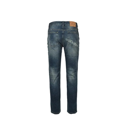 Louis Vuitton Monogram Patch Slim Jeans — Dark Wash