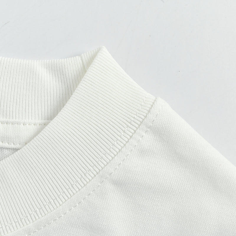 Gucci White Serif Wordmark Tee
