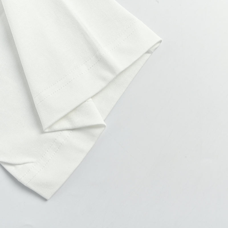 Gucci White Serif Wordmark Tee