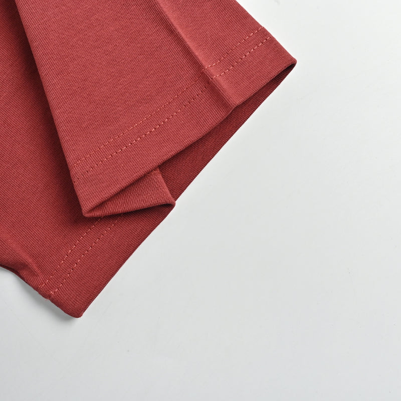 Gucci Brick Red Serif Wordmark Tee