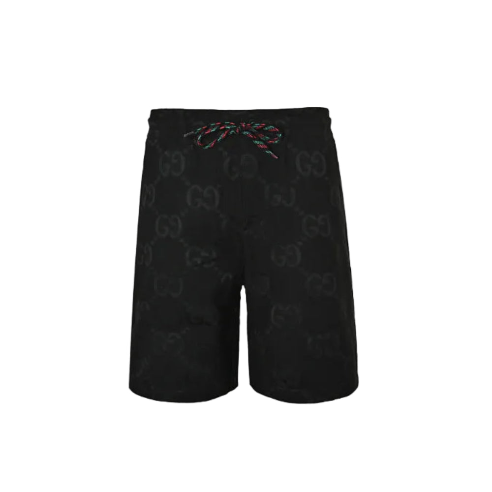 Gucci All-Over Monogram Print Shorts – Black
