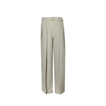 Louis Vuitton Double-Pleat Wide-Leg Trousers — Sand