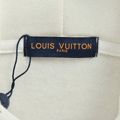Louis Vuitton Label Minimal Hoodie – Cream