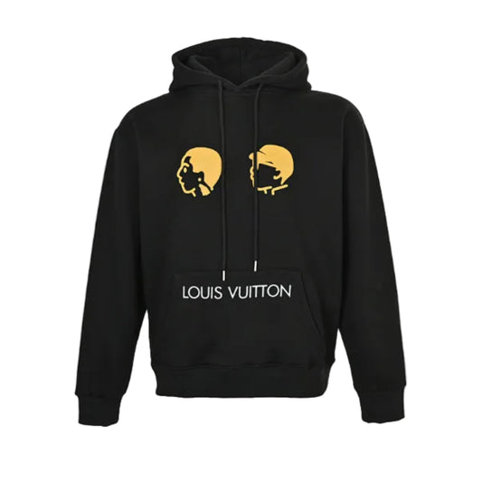Louis Vuitton Coin Portrait Graphic Hoodie – Black
