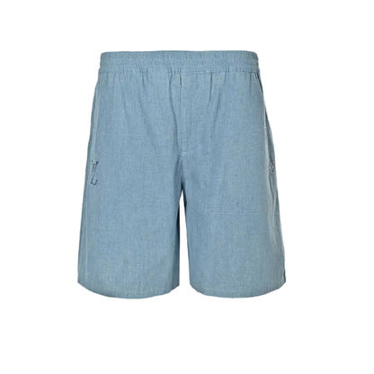 Louis Vuitton Monogram Embroidered Linen Shorts — Sky Blue