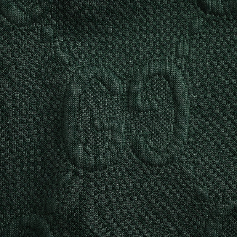 Gucci Forest Green Tone-on-Tone Jacquard Jogger Pants with Tri-Stripe Detail