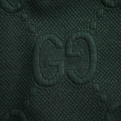 Gucci Forest Green Tone-on-Tone Jacquard Jogger Pants with Tri-Stripe Detail