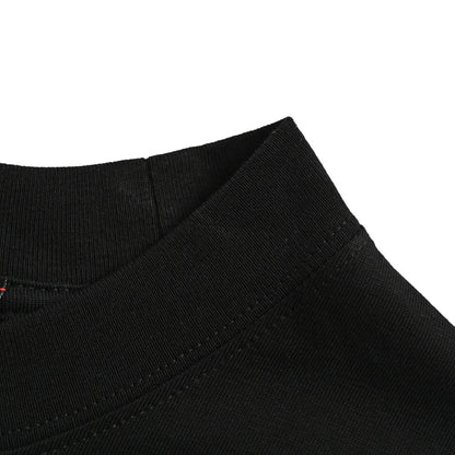 Gucci Black Oversized Serif Wordmark GG Interlocking Logo Heavyweight Tee
