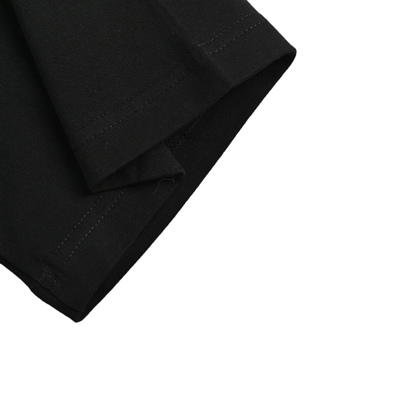 Gucci Black Oversized Serif Wordmark GG Interlocking Logo Heavyweight Tee